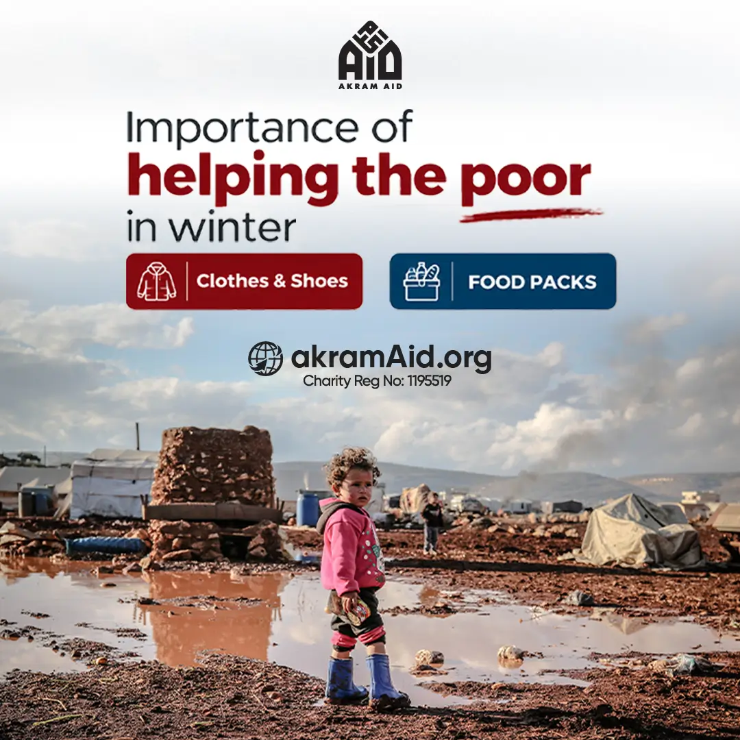 yt Akram Aid winter appeal providing warm clothing and blankets to vulnerable children